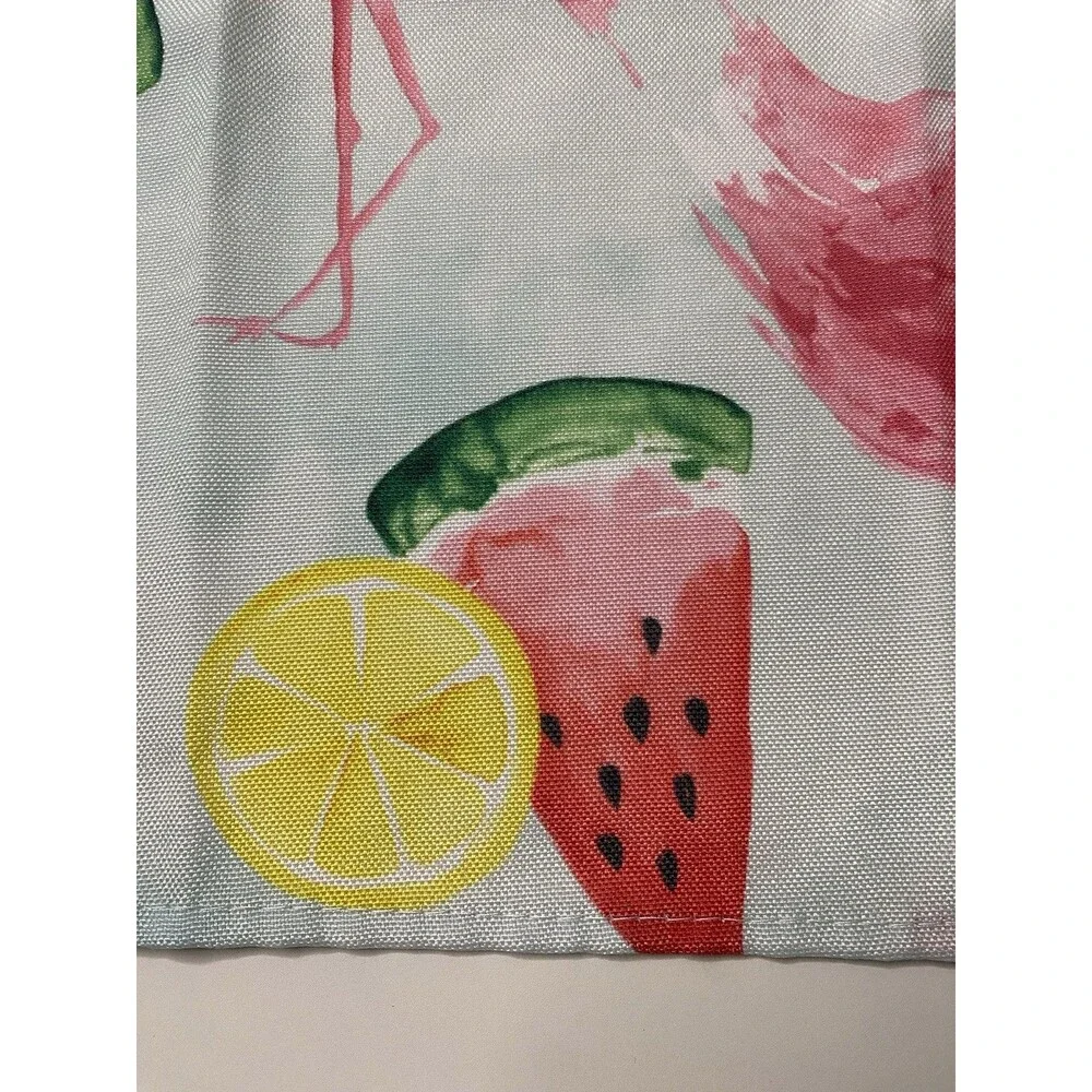 8 Watermelon & Flamingo Print Napkins Cloth 16.5” X 16.5” Summer Party